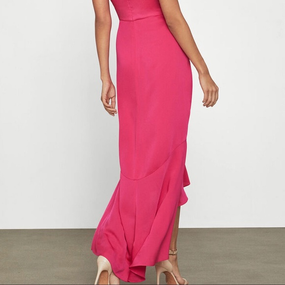 Faux Wrap Ruched Ruffle Dress - Picture 4 of 6